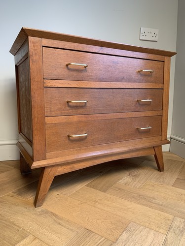 Vintage antique oak chest - oak,