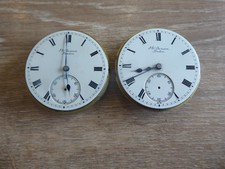2  GOOD ANTIQUE GENTS J.W. BENSON POCKET WATCH MOVEMENT