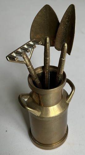 Vintage brass drain spade - vintage,
