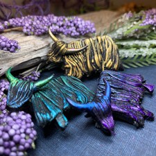 Shaggy Highland Cow Brooch
