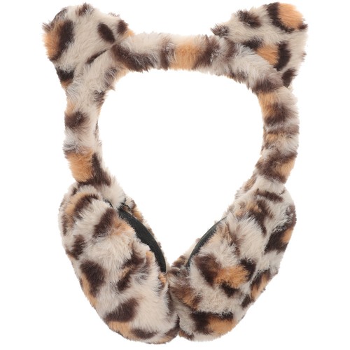 Leopard print earmuffs - print, faux