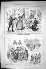 Old 1885 Scribblers Amateur Theatre Fancy Dress Ball Hoxton House Asy Victorian