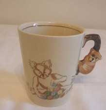 BRENTLEIGH WARE 'BERTIE BEAR' BY PAM- 1940s MUG--NURSERY COLLECTABLE