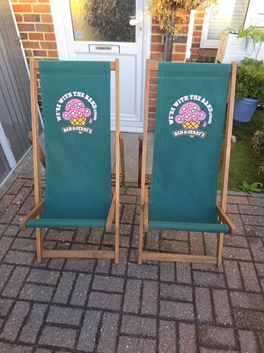 Ben jerry deckchairs pair - jerry's,
