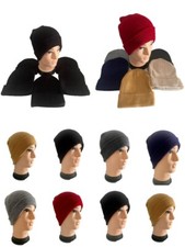 Wholesale Beanie Hats Men's Ladies Soft Knit Ski Hat Warm Winter Black Job Lot