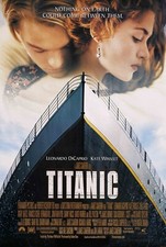 Titanic Movie Poster 1997 Regular Style Leonardo DiCaprio Kate Winslet One Sheet