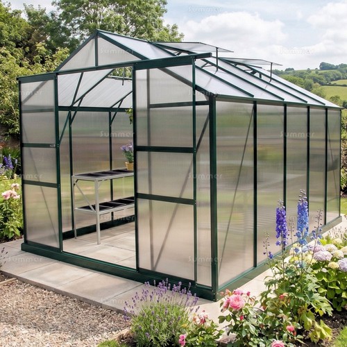 8ft wide aluminium - 8ft, greenhouse