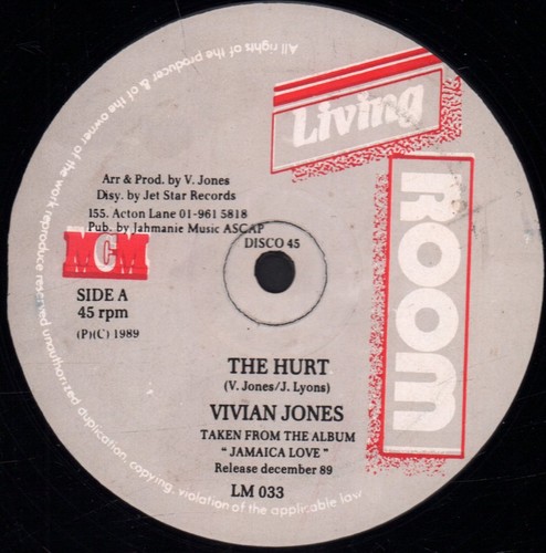 Vivian jones hurt vinyl - hurt,