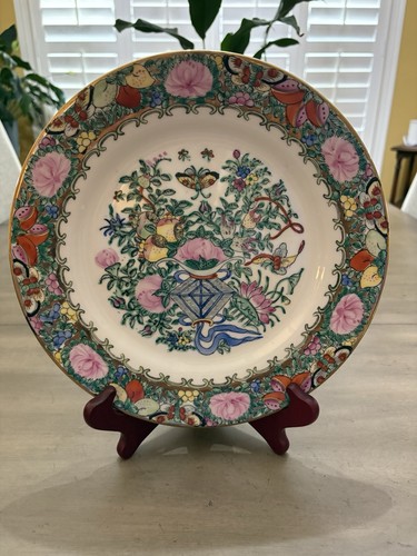 Vintage famille rose lotus - vintage,