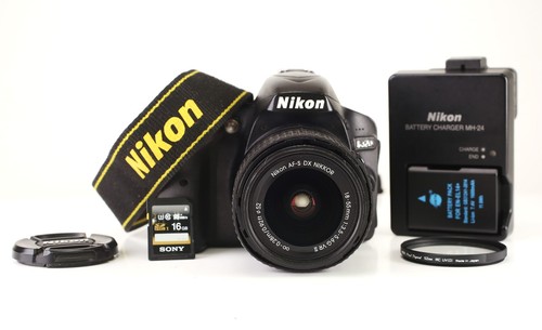 Nikon d3200 camera 18 55mm - nikon, &