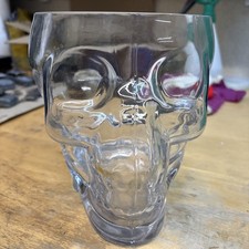 Skull Head Heavy Glass Planter