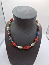 Vintage Glass Necklace Wedding Cake ? Beads 45cm 