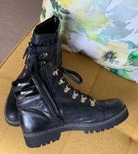  Black Carvela ‘Stolen’ Leather Ankle  Boots … Size Uk 5  Eur 38 … 