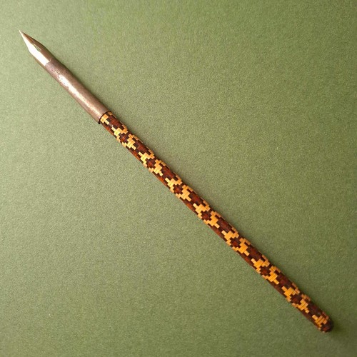 Antique tunbridge ware dip - antique, pen