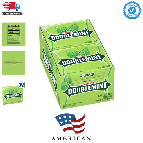Doublemint chewing gum 15 - doublemint, gum,