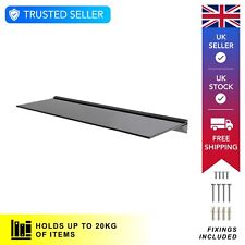 Floating Glass Wall Shelf, Display Shelf for Home Bathroom Living - Size Options