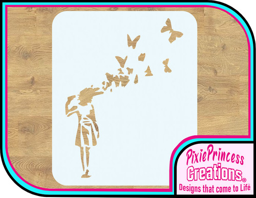 Banksy butterfly girl - banksy, ll