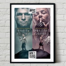 UFC 223 Khabib Nurmagomedov vs. Al Iaquinta Fight Poster Wall Art Print Boxing