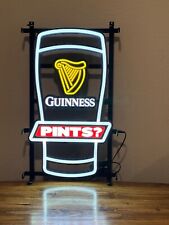 GUINNESS BEER LED BAR SIGN MAN CAVE GARAGE DECOR LIGHTED SIGN NEW PINTS