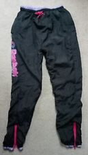REEBOK ladies vintage 1980's, 1990's lined shell suit bottoms, UK 12