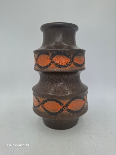 West german pottery orange and - west,