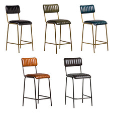 Diner Bar Stool Blue Real