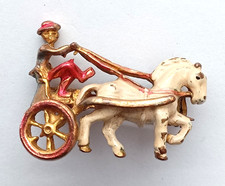 Pony And Trap Vintage Lapel