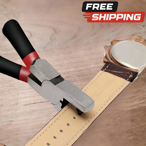 Leather hole punch tool belt - hole,
