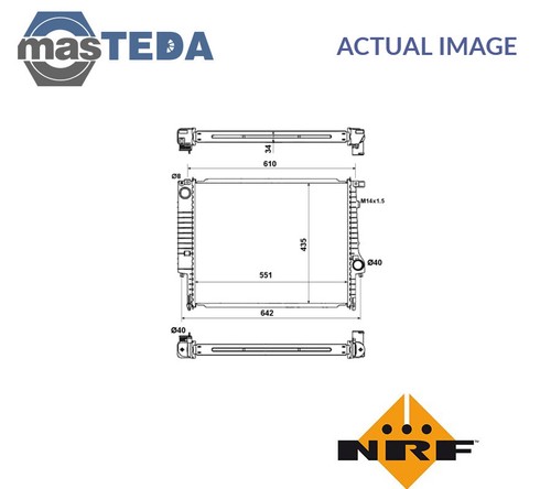 509558 engine cooling radiator - 509558,