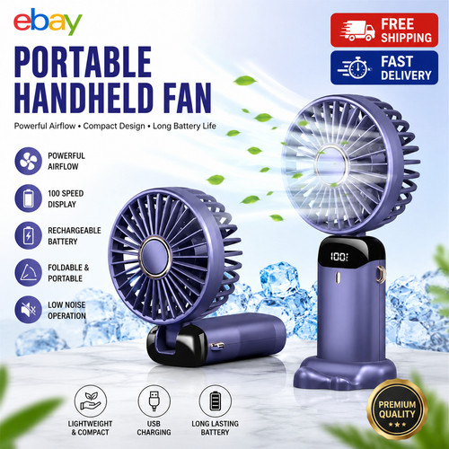 Usb handheld fan - handheld, rechargeable