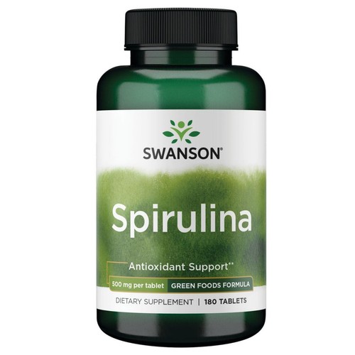 Swanson spirulina 500 - spirulina, 180