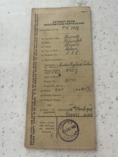 Triumph 8 Gordon England 1929 Vintage Car Log Book RF60  .. Memorabilia