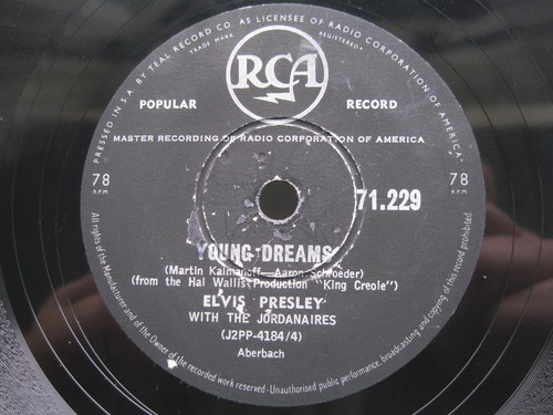 Elvis presley rpm - 78, young