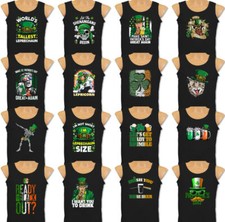 ST PATRICKS DAY VEST Paddys Irish Ireland Tee Tank Top Singlet Rugby Football