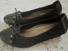 PAVERS low heeled black evening Shoes Size 6 soft textile upper, cushioned inner