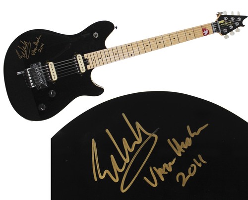 Eddie van halen signed black - eddie,