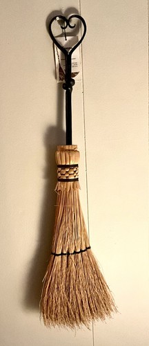 Straw hearth broom - broom, 30”