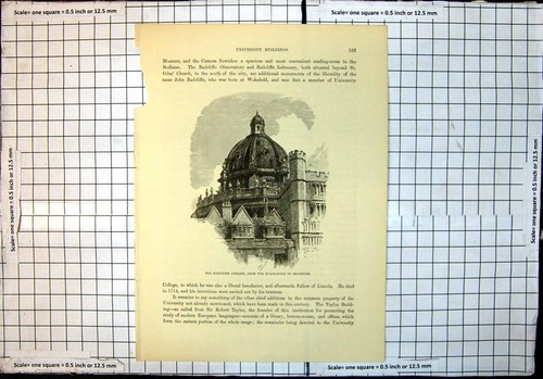 Original old antique print - original,