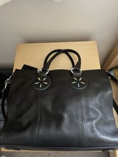 RADLEY NAVY BLUE TOTE LEATHER TOTE BAG. Used But In Very Good Condition