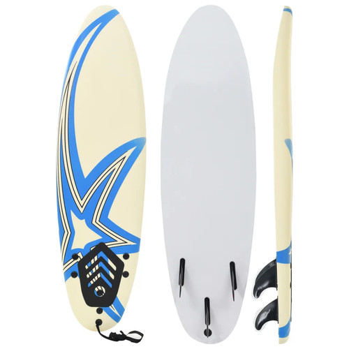 Surfboard 170cm blue cream - surfboard,