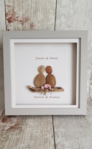 Personalised couple pebble - couple,