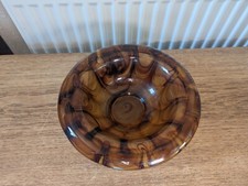 Vtg. Art Deco Cloud Glass Bowl