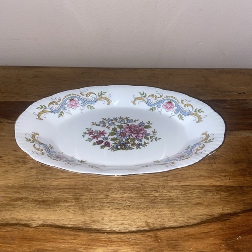 Vintage bone china oval dish - oval,