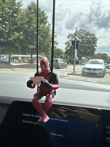 Deadpool hanging action - hanging, figure