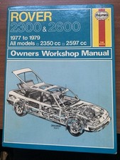 Haynes Manual Rover 2300 And