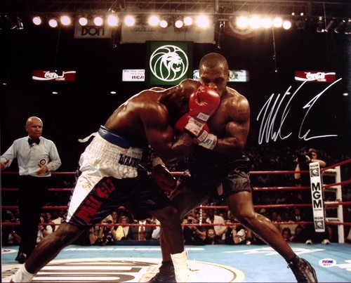 Mike tyson signed 16x20 photo - mike,