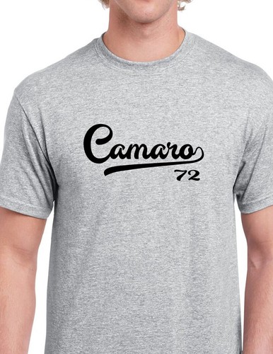 Camaro script tail shirt - camaro,