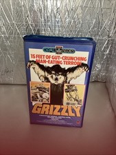Grizzly Vhs Case Beta Tape Rca