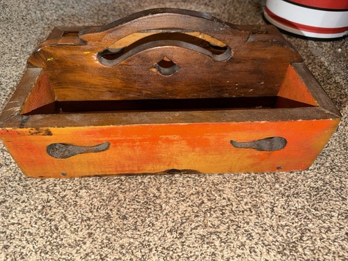 Vintage handmade wood - handmade, box