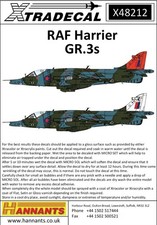 Xtradecal 1/48 RAF Harrier GR.3s (11) - X48212